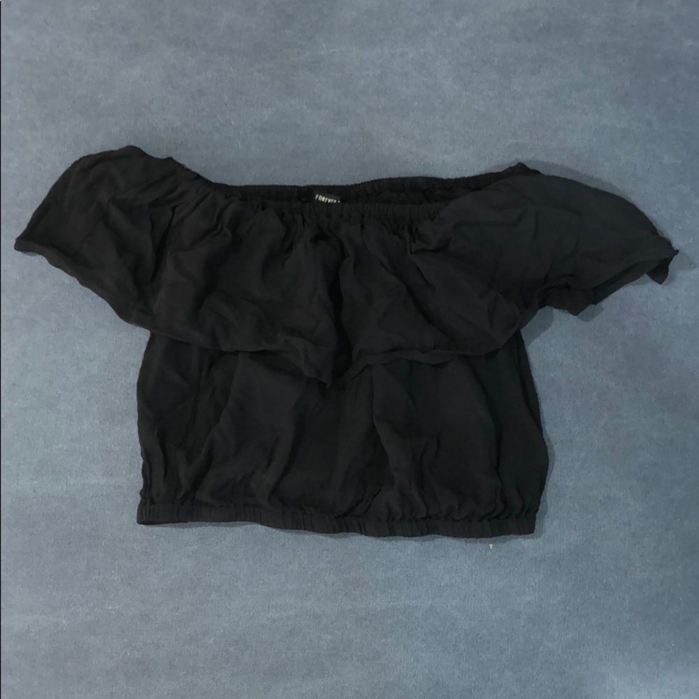 Off the shoulder crop top